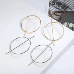 Simple Fashion Minimalist Geometric Circle Earring