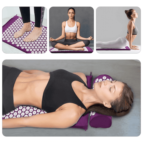 Acupressure Massage Back Body Pain Spike Yoga Mat
