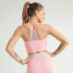 Aesthetic Sports Bra Mesh Tank Top For Women