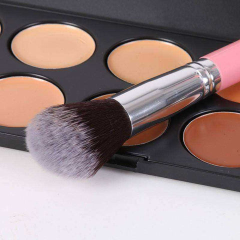 Image of Aesthetic 12Pcs/Sets Makeup Brushes Leather Cup Holder Kit