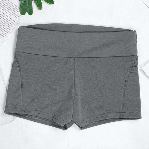 Image of Women's Casual Elastic Skinny Buttocks Lifting Gym Fitness Sports Shorts