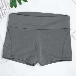 Women's Casual Elastic Skinny Buttocks Lifting Gym Fitness Sports Shorts