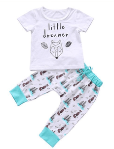 Little Dreamer Baby Boy Summer 2 Pieces Outfit