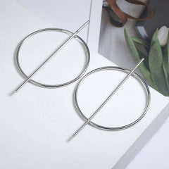 Simple Fashion Minimalist Geometric Circle Earring