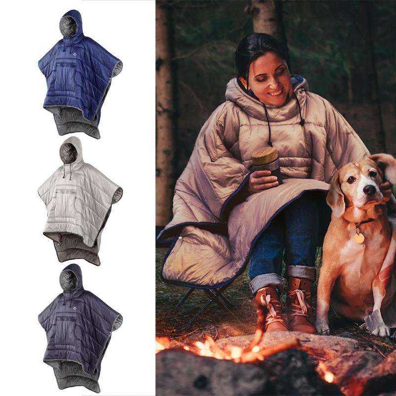 Portable Cloak Outdoor Camping Wearable Warm Sleeping Bag