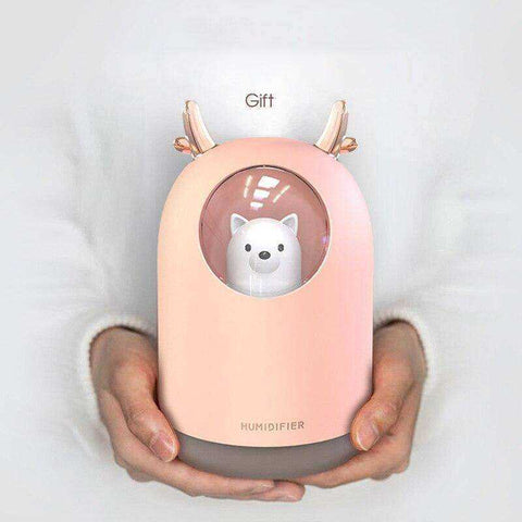 Image of Animal Humidifier Rechargeable Night Light Lamp Aroma Diffuser Cool Mist Maker