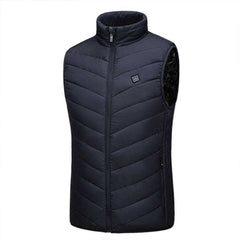 Upgraded Men Outdoor USB Infrared Heating Vest Jacket