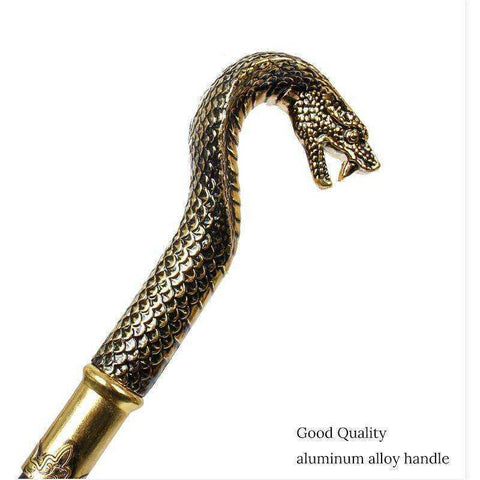 Image of Cobra Head Luxury Walking Stick Vintage Hand Canes