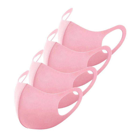 Image of 4pc Adult Washable Mouth Caps Reusable Protection Face Mask