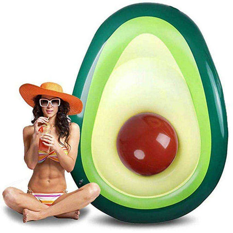 Image of Beach Sports Avocado Swimming Ring Inflatable Swim Giant Pool Float For Adults For Pool Tube Circle Float Swim Pool Toy