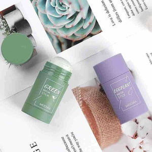 Green Tea Care Face Beauty Skin Cleansing Clay Stick Mask