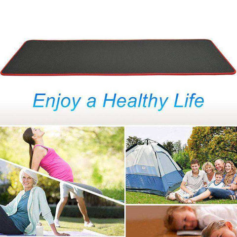 High Quality Yoga Mat Red Black Mat Extra Thick Non Slip