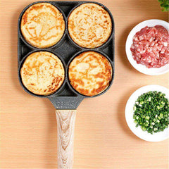 Four-hole Frying Non-stick Egg Pancake Steak Thickened Omelet Pot Pan