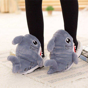 Ladies Home 2020 Fashion Fuzzy Shark Slippers