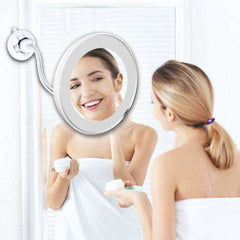 Dropshipping Flexible Makeup LED 10X Magnifying Mirror
