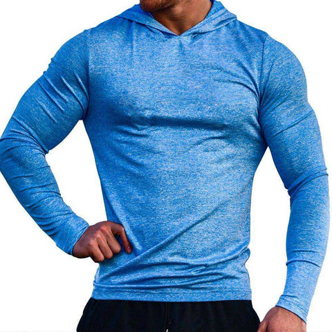 Image of MUSCLE ALIVE Gym Hoodie Men Bodybuilding  Sweatshirts