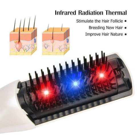 Image of New Infrared Massage Hair Comb Laser Hair Loss Therapy
