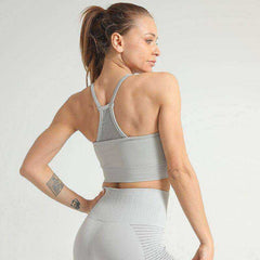 Aesthetic Sports Bra Mesh Tank Top For Women