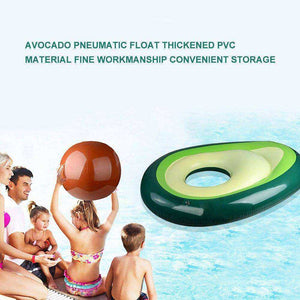 Green Avocado Inflatable Swimming Pool Beach Raft Float