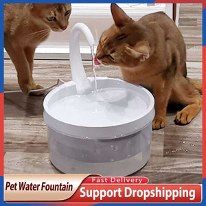 New 2L Swan Neck Pet Cat Dog Automatic Drinker Water Fountain
