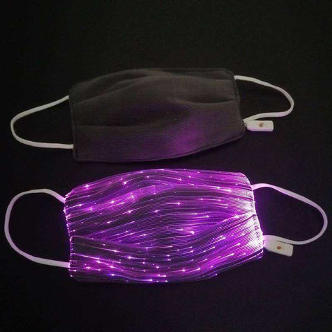 Image of 7 Colors Led Light Replaceable Carbon Filter Dust Face Mask