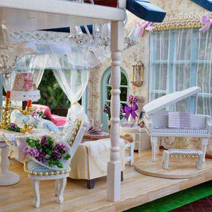 Doll House with Furniture Kit Toy for Children