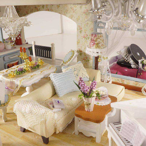 Image of Doll House with Furniture Kit Toy for Children