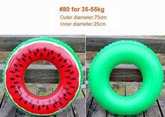 High Quality Watermelon Circle Pool Float Circle Swimming Ring for Kids & Adults
