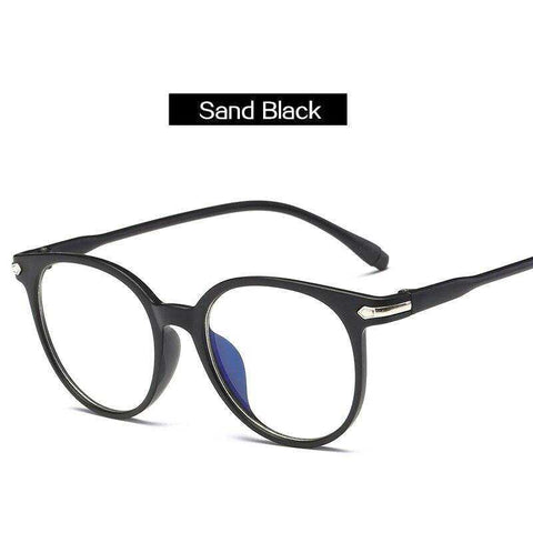 Anti Blue Light Eyeglasses Frame Vintage Round Clear Lens