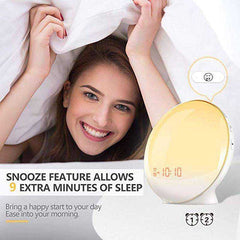 New Wake Up Light Sunrise Simulation Sun Alarm Clock