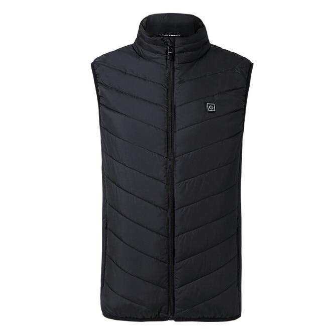 USB Electric Heated Vest Cotton Coat Camping Hiking Thermal Warmer Jacket