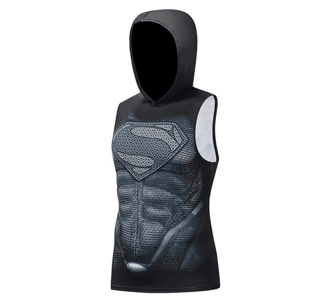 Image of Superhero 3D Printing Bodybuilding Tank Top Men Sleeveless Hoodies Vest
