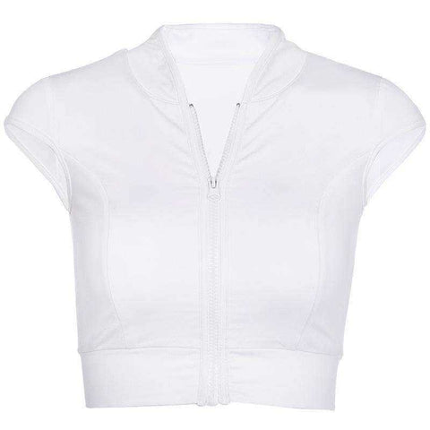 Image of GXQIL Yoga Sport Top with Zipper