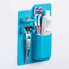 Shower Hanger Toothbrush Holder Bathroom Wall Stand Hook Cups