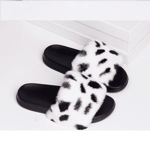 Rabbit Fur Slippers Classy Comfortable Indoor & Outdoor Sandals