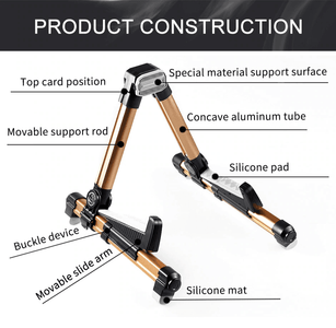 Guitar Stand Universal Folding A-Frame Use for Acoustic Electric Guitar