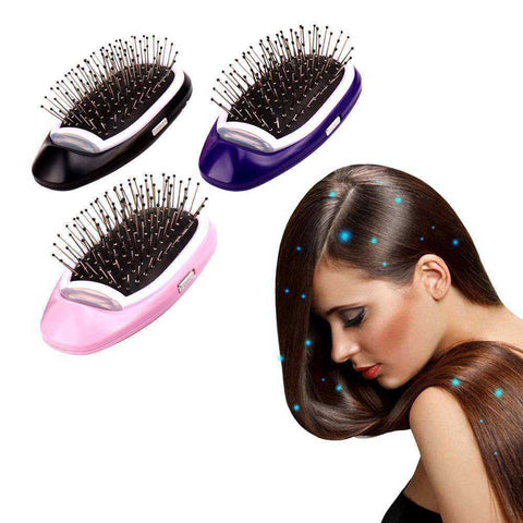 Image of New Women Portable Electric Ionic Hairbrush