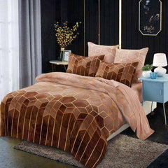 Geometry Duvet Comfortable Bed Cover Single Double Queen King Size