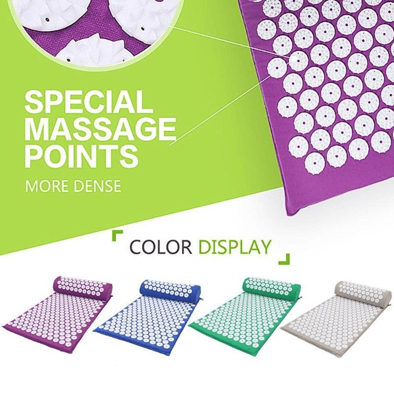 Acupressure Massage Back Body Pain Spike Yoga Mat