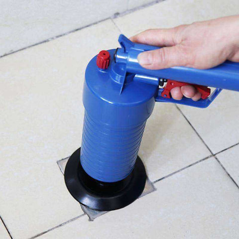 Air Power Drain Blaster Manual Sink Plunger Opener Cleaner Pump For Bath Toilets