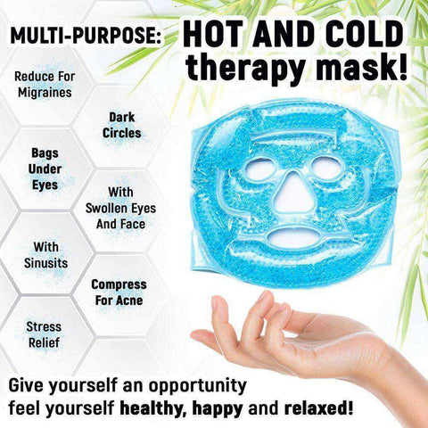 Image of Ice Gel Beads Eye Face Mask Hot Cold Therapy