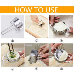 Household Dumpling Wrapper Ravioli Cutter Molder Set