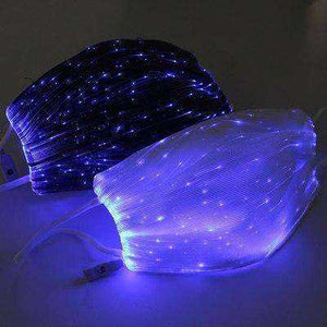 7 Colors Led Light Replaceable Carbon Filter Dust Face Mask