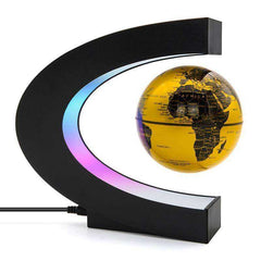 Magnetic Levitation Night Light Floating World Map Ball Lamp