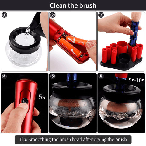 Image of Electric Makeup Brush Cleaner And Dryer Set