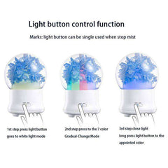 New Aesthetic Nature Flower Aromatic Diffuser With 7 LED Light Cool Mist Humidifier