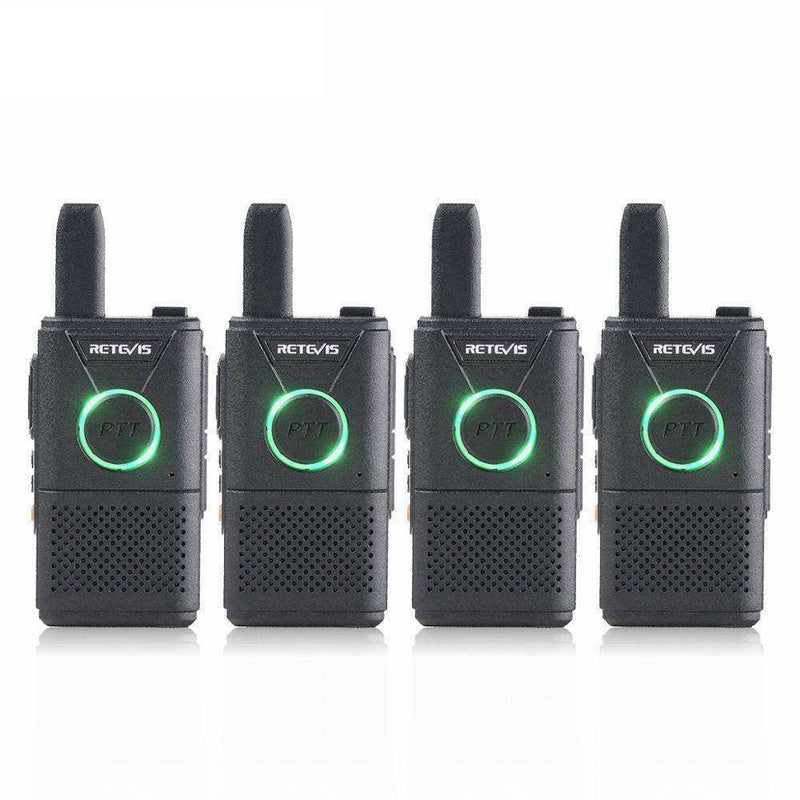Rechargeable Walkie Talkie 4pcs Dual PTT Two-way Radio