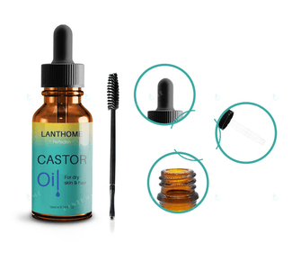 Pure Organic Castor Oil Hair Essential Serum