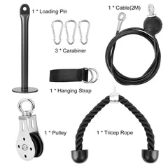 Bodybuilding Home Gym Training Pulley Cable Pushdown Equipment