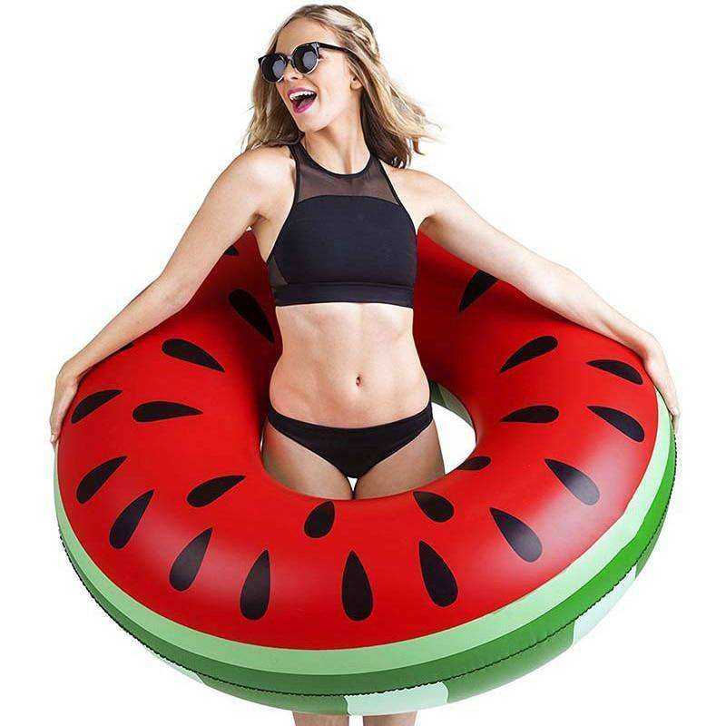 High Quality Watermelon Circle Pool Float Circle Swimming Ring for Kids & Adults